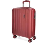 MOVOM, Maleta de cabina, Rígida ABS, Cierre TSA, 38 L, 2,9 Kg, 4 Ruedas Dobles Equipaje de Mano, Rojo, 55 cm