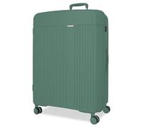 Movom Maleta Mediana Verde Oscuro 48x68x27 cm Rígida Polipropileno Cierre TSA Integrado 72L 3,8kg 4 Ruedas Dobles Extensible