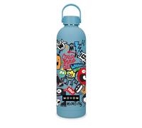 Movom Monsters Botella de Acero Inoxidable Azul 7x26,5x7 cms Acero Inoxidable