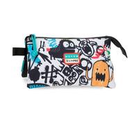 Movom Monsters Estuche Triple Negro 22x12x5 cm Poliéster