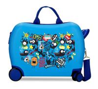 Movom Monsters Maleta Infantil Azul 50x38x20 cms Rígido ABS Cierre de combinación Lateral 34L 2,1 kgs Equipaje de Mano