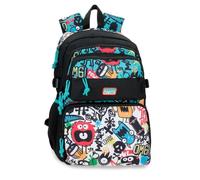 Movom Monsters Mochila Escolar Doble Compartimento Negro 32x45x19 cm Poliéster 27,36L
