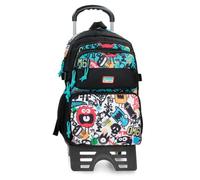 Movom Monsters Mochila Escolar Doble Compartimento Negro 32x45x19 cm Poliéster 27,36L