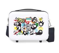 Movom Monsters Nececer Adaptable Blanco 29x21x15 cms Rígido ABS 9,1L 0,8 kgs