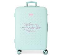 Movom My Favourite place Maleta mediana Azul 46x65x23 cms Rígida ABS Cierre de combinación lateral 56L 3 kgs 4 Ruedas dobles