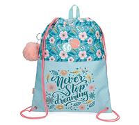 MOVOM Never Stop Dreaming, Equipaje Bolsa De Mensajero Niñas, Azul (Blue), Talla Única