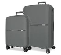 Movom Noon Juego de Maletas Gris 56/66 cms Rígido 2,8 kgs Cierre TSA Polipropileno 2,8 kgs 110,5L Equipaje de Mano