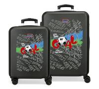 Movom Offside Juego de Maletas Negro 55/65 cms Rígida ABS 91L 6 kgs Equipaje de Mano