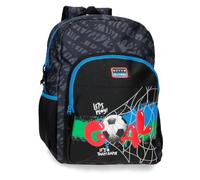 MOVOM Mochila escolar Offside Negro 30x40x13 cm Poliéster 15,6L