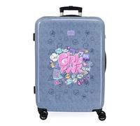 Movom Power Girl Maleta Mediana Azul 46x65x23 cms Rígido 3,1 kgs Cierre de combinación Lateral ABS 3,1 kgs 56L