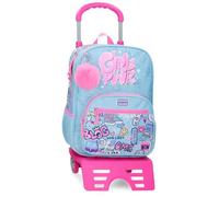 Movom Power Girl Mochila Escolar con Carro Azul 30x38x12 cms Poliéster