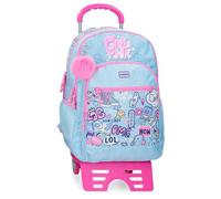 Movom Power Girl Mochila Escolar con Carro Azul 33x46x17 cms Poliéster