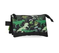 Movom Raptors Estuche Triple Negro 22x12x5 cms Poliéster by Joumma Bags