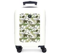 Movom Raptors Maleta de Cabina Blanco 33x50x20 cms Rígida ABS Cierre de combinación Lateral 28,4L 2 kgs 4 Ruedas Dobles Equipaje Mano