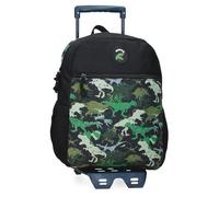 Movom Raptors Mochila Escolar con Carro Negro 27x33x11 cms Poliéster 9,8L