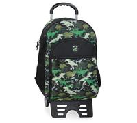 Movom Raptors Mochila Escolar con Carro Negro 33x44x17 cms Poliéster 24,68L