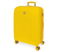 Movom Riga Maleta Grande Amarillo 56x80x29 cms Rígida ABS Cierre TSA 91L 4,7 kgs 4 Ruedas Dobles