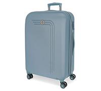 Movom Riga Maleta Mediana Azul 49x70x27 cms Rígida ABS Cierre combinación 72L 3,9Kgs 4 Ruedas Dobles Extensible