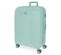 Movom Riga Maleta mediana Verde 49x70x27 cms Rígida ABS Cierre combinación 72L 3,9Kgs 4 Ruedas Dobles Extensible