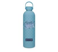 Movom Spring Vibes Botella de Acero Inoxidable Azul 7x26,5x7 cms