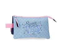 Movom Spring Vibes Estuche Triple Marino 22x12x5 cm Poliéster 1,32L