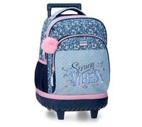 Movom Spring Vibes Mochila Compact 2 Ruedas Marino 32x43x21 cm Poliéster 28,9L