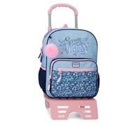 Movom Spring Vibes Mochila Escolar con Carro Marino 30x38x12 cm Poliéster 13,68L