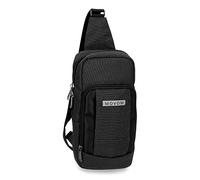 Movom Trimmed Bandolera Cruzada Negro 16x31x5,5 cms Poliéster