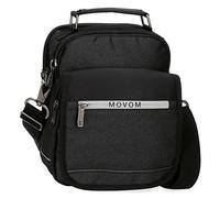 Movom Trimmed Bandolera Dos Compartimentos Negro 20x25x12 cms Poliéster
