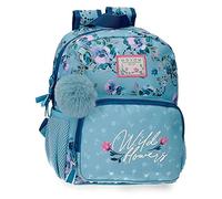 Movom Wild flowers Mochila pequeña Azul 23x28x10 cms Poliéster 6,44L