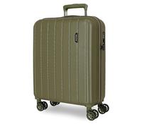 Movom Wood Maleta de cabina Amarillo 40x55x20 cms Rígida ABS Cierre TSA 37L 2,8 kgs 4 Ruedas dobles equipaje mano