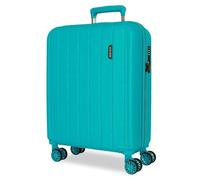 Movom Wood Maleta de Cabina Azul 40x55x20 cms Rígido 2,8 kgs Cierre TSA ABS 2,8 kgs 37L Equipaje de Mano