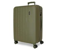 MOVOM Wood, Maleta de Cabina, Equipaje, Interior con Dos Compartimentos, Fabricada en ABS Material Resistente y Ligero, 4 Ruedas giratoriasCierre de combinación Lateral, De Joumma Bags