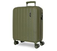 Movom Wood Maleta de cabina Amarillo 40x55x20 cms Rígida ABS Cierre TSA 37L 2,82 kgs 4 Ruedas dobles equipaje mano