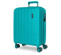 Movom Wood Maleta de Cabina Azul 40x55x20 cms Rígido 2,8 kgs Cierre TSA ABS 2,8 kgs 37L Extensible Equipaje de Mano