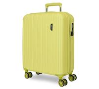 Movom Wood Maleta de cabina Verde 40x55x20 cms Rígida ABS Cierre TSA 37L 2,82 kgs 4 Ruedas dobles equipaje mano