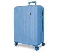 Movom Wood Maleta Grande Denim 53x78x31 cm Rígida ABS Cierre TSA Integrado 108L 4,8kg 4 Ruedas Dobles Extensible