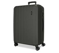 Movom Wood Maleta grande Gris 52x75x33 cms Rígida ABS Cierre TSA 109L 4,9Kgs 4 Ruedas Dobles Extensible