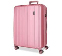 Movom Wood Maleta Mediana Rosa 48x68x27 cms Rígido 3,8 kgs Cierre TSA ABS 3,8 kgs 72L Extensible