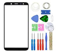 MovTEK Pantalla Repuesto Cristal Tactil Frontal Original para Samsung Galaxy A6 2018 A600F con Kit de Herramientas y Adhesivo 3M Negro