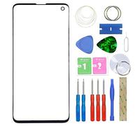 MovTEK Pantalla Repuesto Cristal Tactil Frontal Original para Samsung Galaxy S10 G973F con Kit de Herramientas y Adhesivo 3M Negro