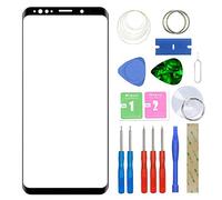 MovTEK Pantalla Repuesto Cristal Tactil Frontal Original para Samsung Galaxy S8 Plus S8+ G955F con Kit de Herramientas y Adhesivo 3M Negro