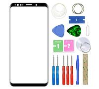 MovTEK Pantalla Repuesto Cristal Tactil Frontal Original para Samsung Galaxy S9 Plus S9+ G965F con Kit de Herramientas y Adhesivo 3M Negro