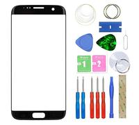MovTEK Pantalla Repuesto Cristal Tactil Frontal para Samsung Galaxy S7 Edge G935F con Kit de Herramientas y Adhesivo 3M Negro