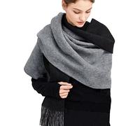 MOWEN Bufanda De Cachemira Chal Cálido Grande De Cachemira Extra Grande para Mujer 2 Colores Color Sólido Adecuado para Otoño E Invierno 70X200 Cm