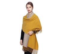 MOWEN Bufanda De Cachemira Chal Cálido Grande De Cachemira Extra Grande para Mujer 2 Colores Color Sólido Adecuado para Otoño E Invierno 70X200 Cm