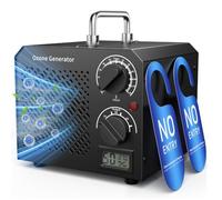 Mowend Generador de ozono 75000 mg/h, purificador de ozono O3 con temporizador de 120 minutos para 300 ㎡, salida de ozono - 3 niveles ajustables opcional, para apartamentos, garajes, habitaciones