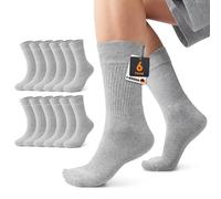 Mowenti Calcetines Hombre Calcetines Hombre Deportivos Calcetines Mujer Invierno Calcetines Hombre Algodon Tenis Running Gris 47-50 Socks 6 Pares