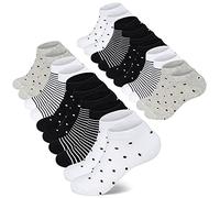 Mowenti Calcetines Mujer Hombre 10 Pares Cortos Calcetines Algodon Antideslizante Verano(8205 39-42)