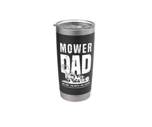 Mower Dad The Idol The Myth The Legend Lawn Ranger Cortacésped Vaso térmico de acero inoxidable de doble pared